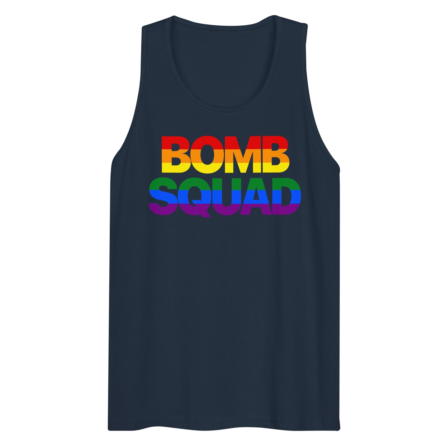 Rainbow Squad (BOMB SQUAD) Muscle Shirt Front