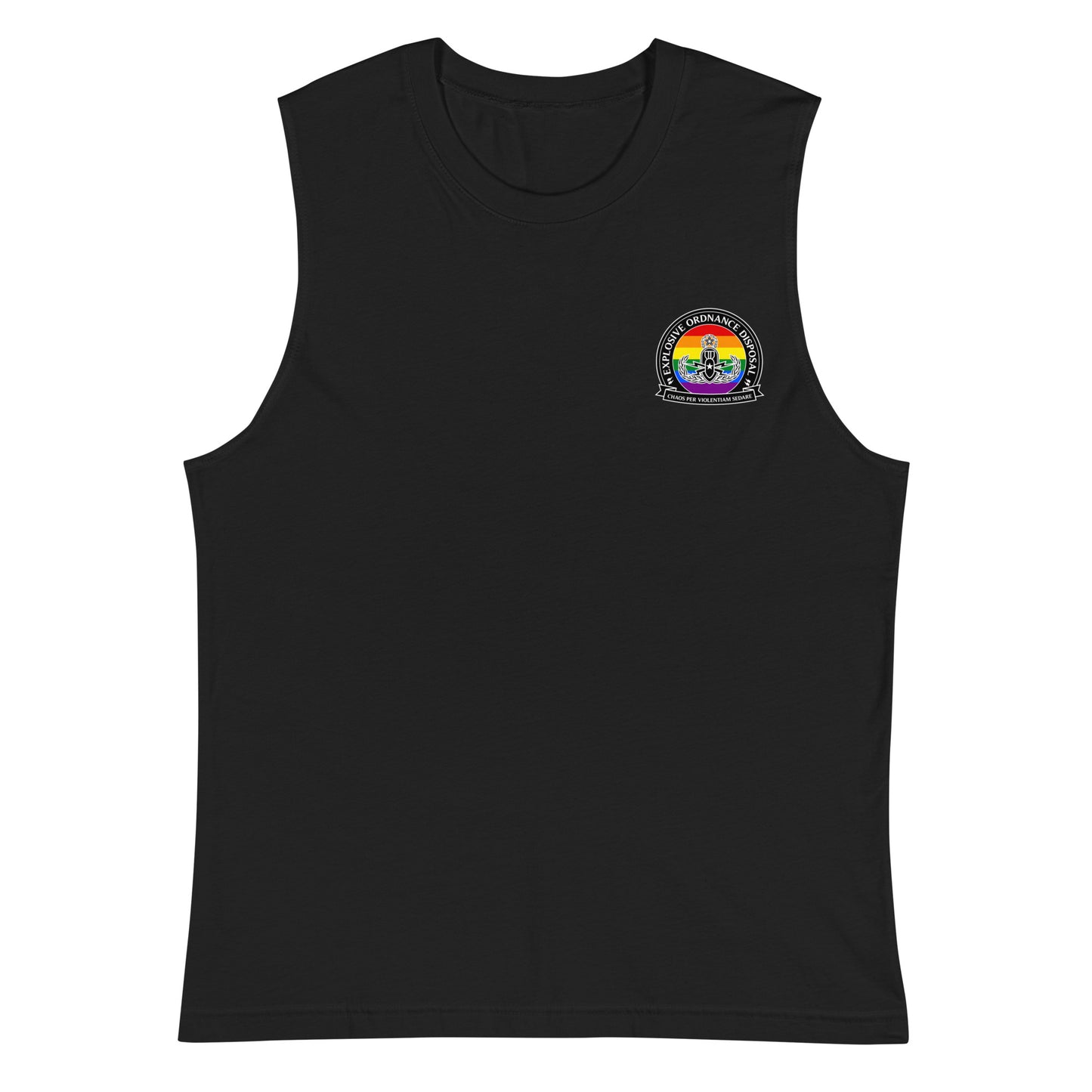 Rainbow Squad (BOMB SQUAD) Muscle shirt Back font