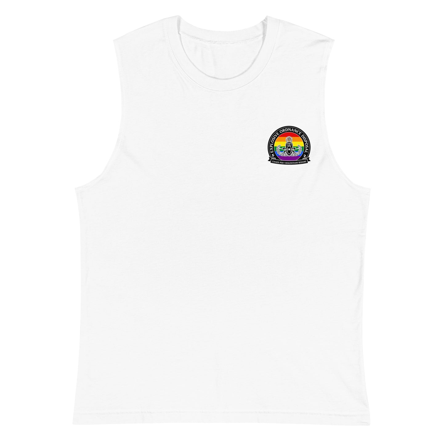 Rainbow Squad (BOMB SQUAD) Muscle shirt Back font
