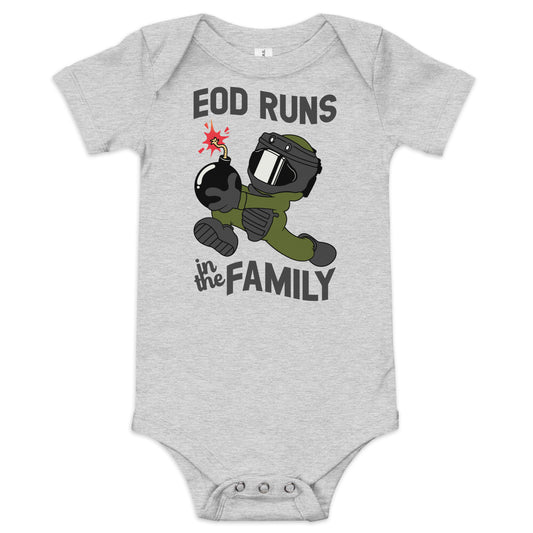 EOD BABY Dark Font - Baby short sleeve one piece