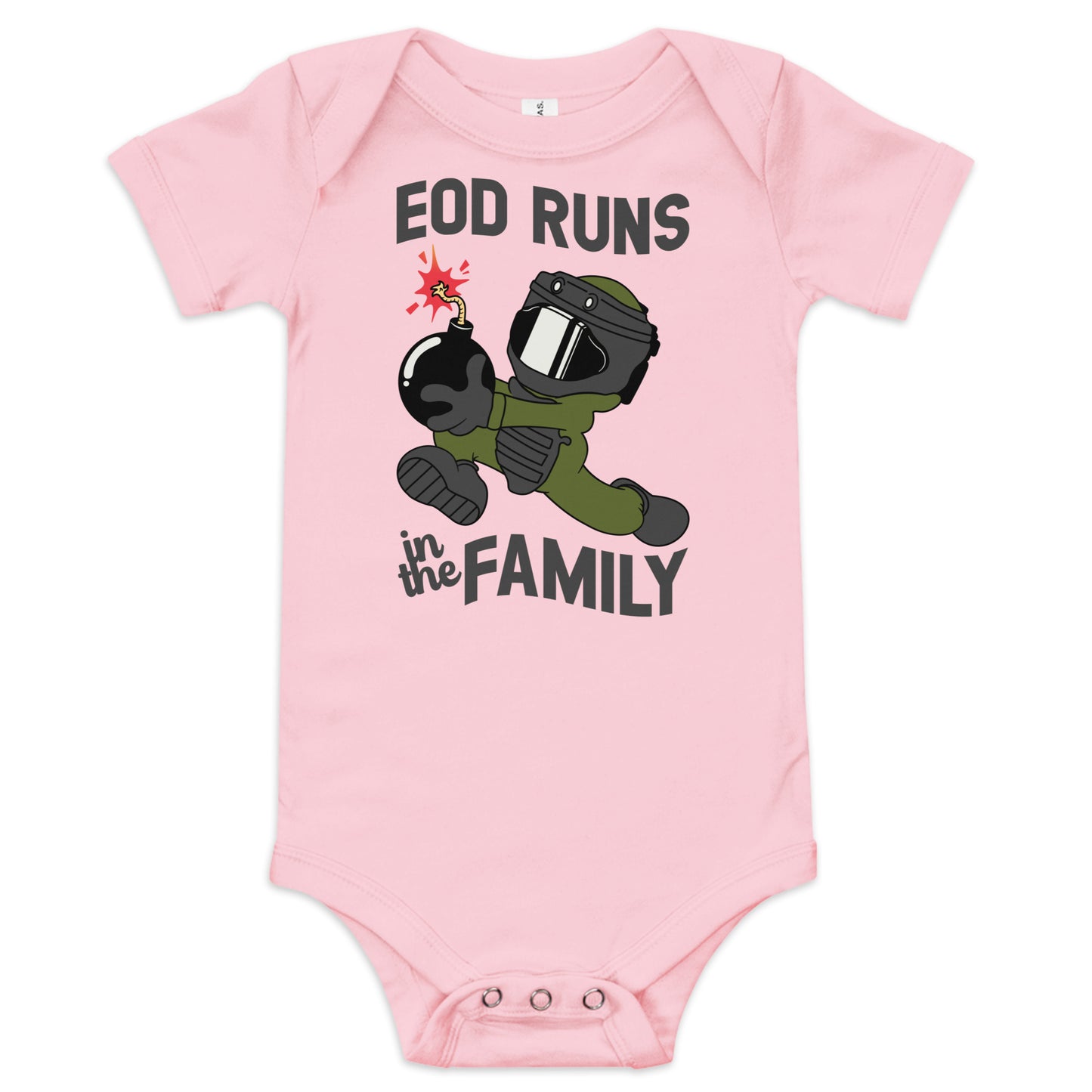 EOD BABY Dark Font - Baby short sleeve one piece