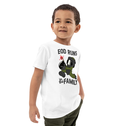 EOD Runs - White - Organic cotton kids t-shirt