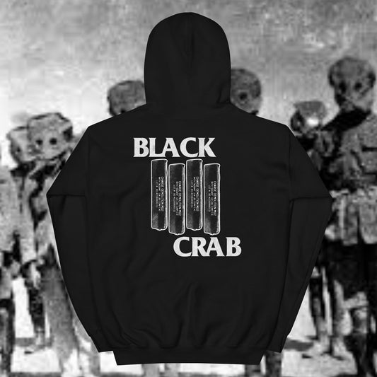 Black Crab (White Font) Work Hoodie