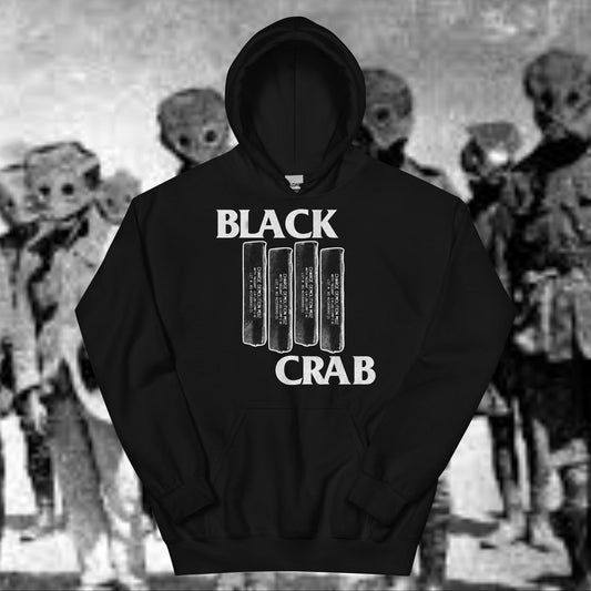 Black Crab (White Font) Hoodie