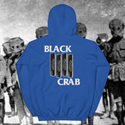 Black Crab (White Font) Work Hoodie