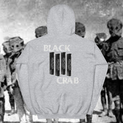 Black Crab (White Font) Work Hoodie