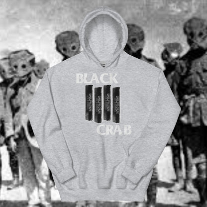 Black Crab (White Font) Hoodie