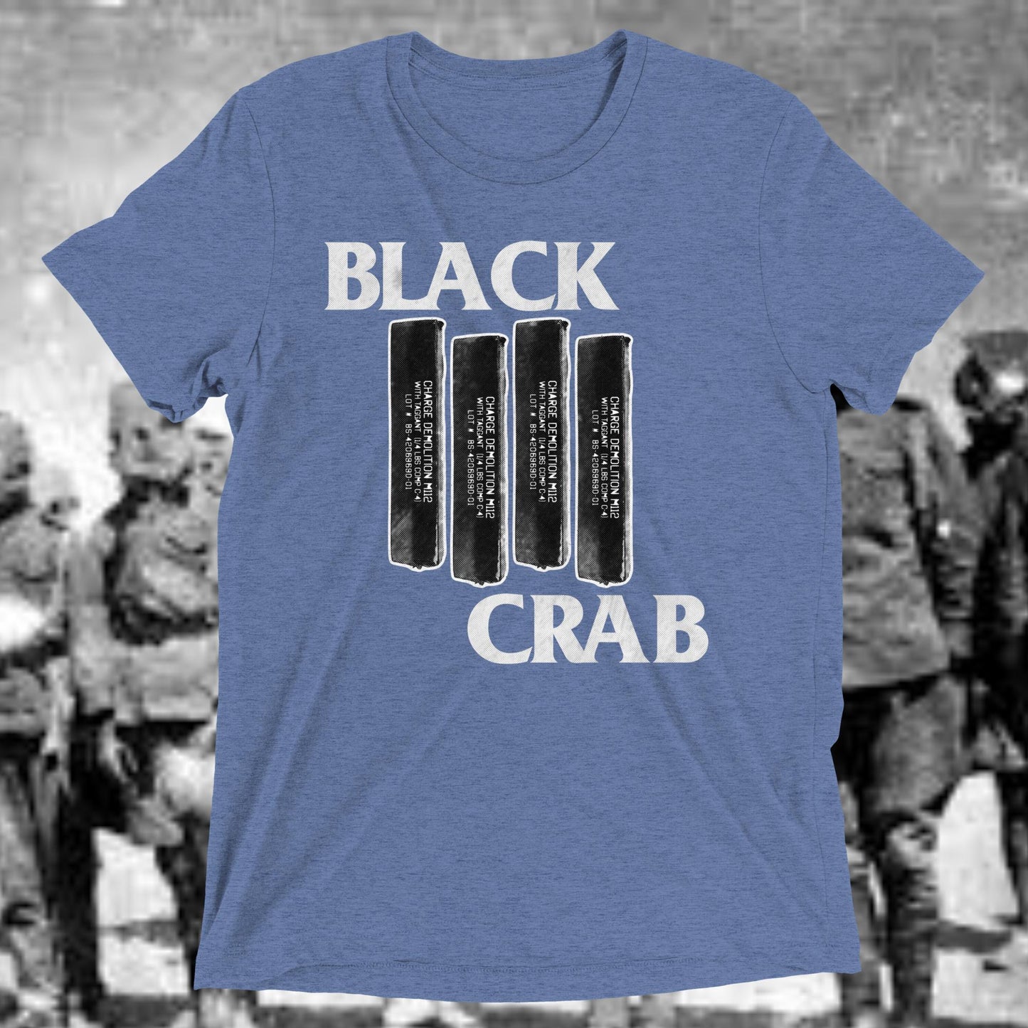 Black Crab Band T (White font)