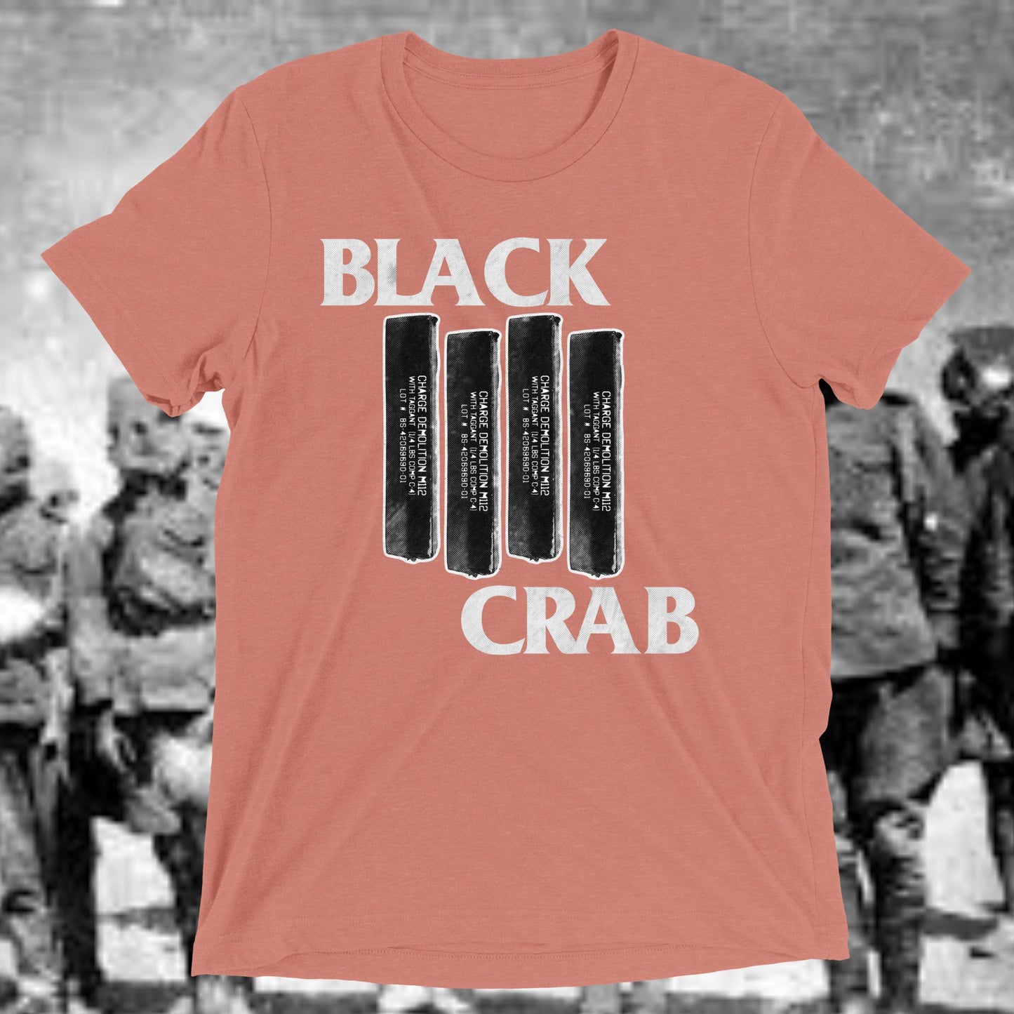 Black Crab Band T (White font)