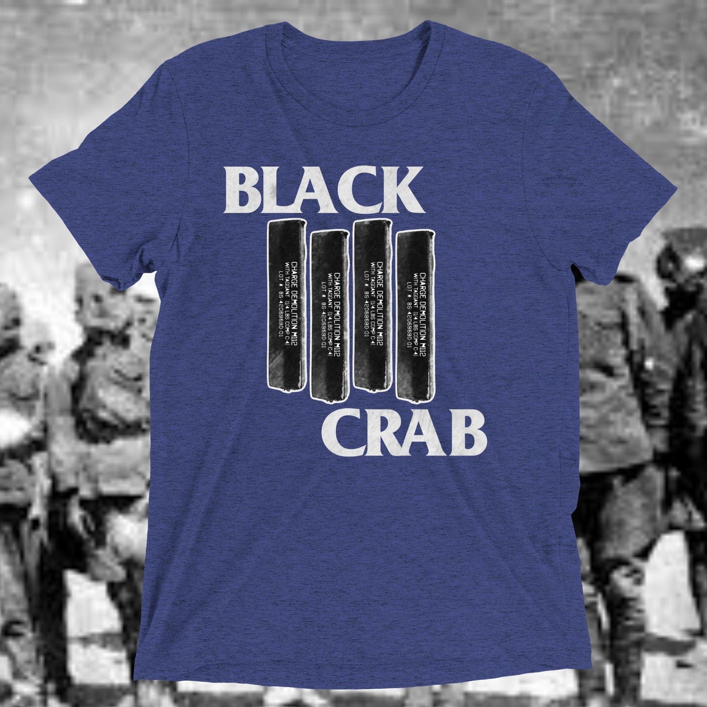 Black Crab Band T (White font)