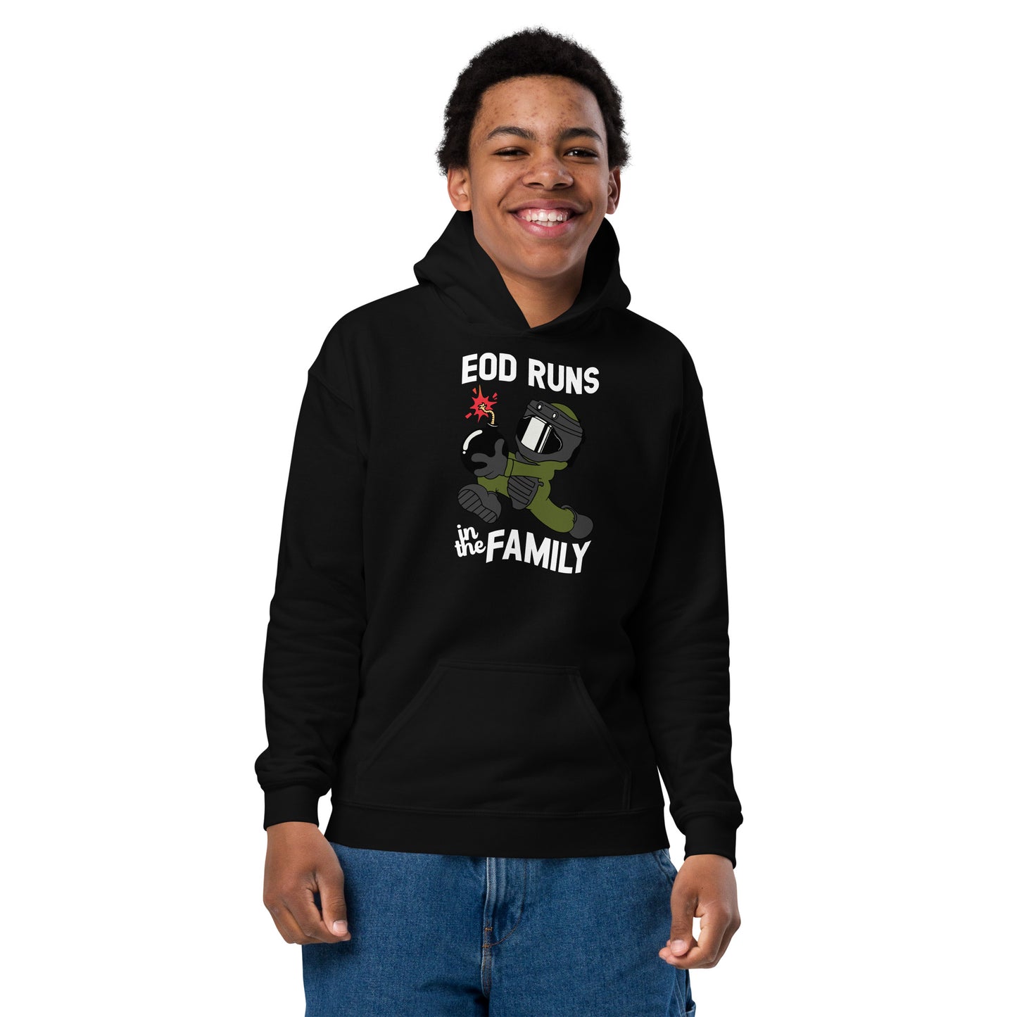 EOD Runs - Youth heavy blend hoodie