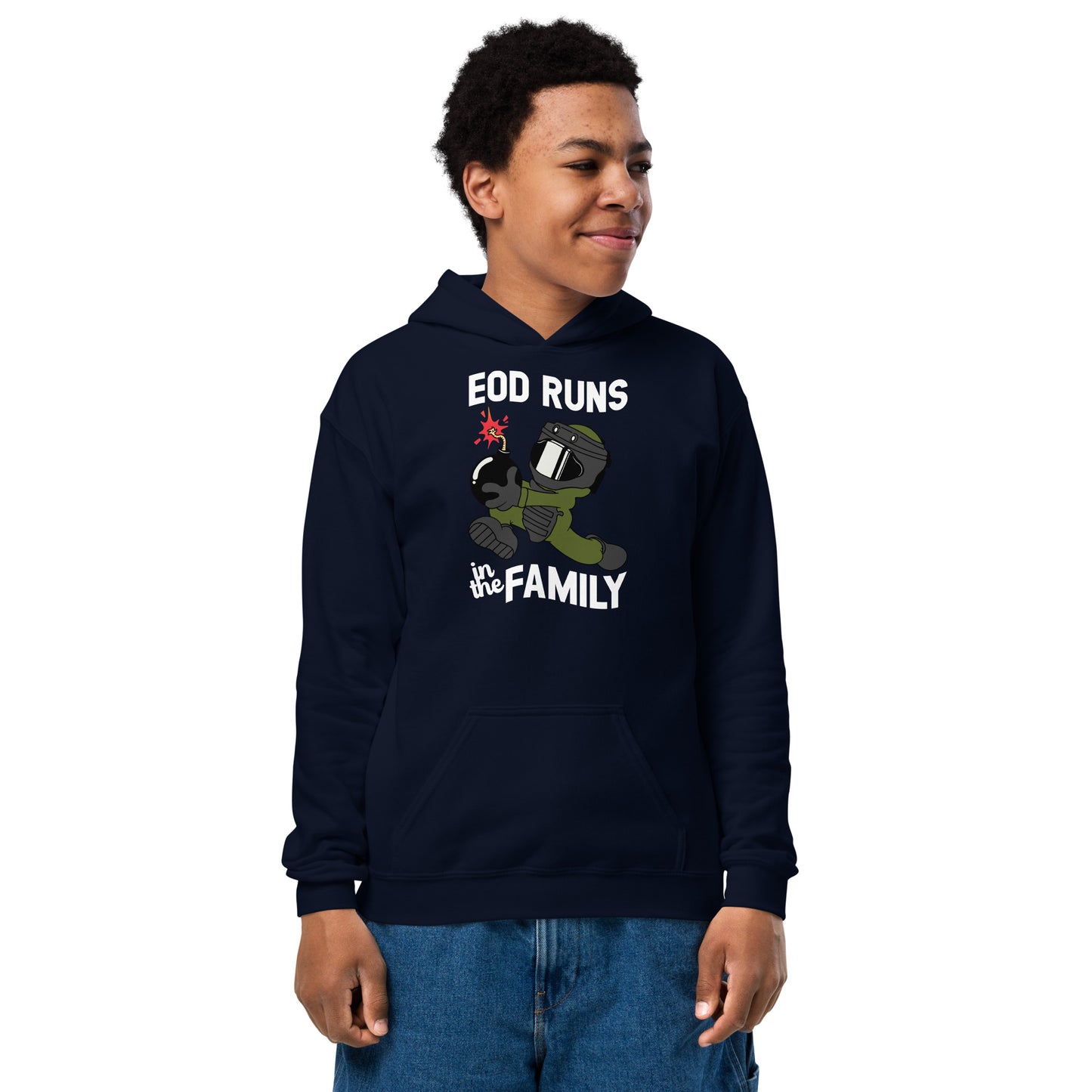 EOD Runs - Youth heavy blend hoodie