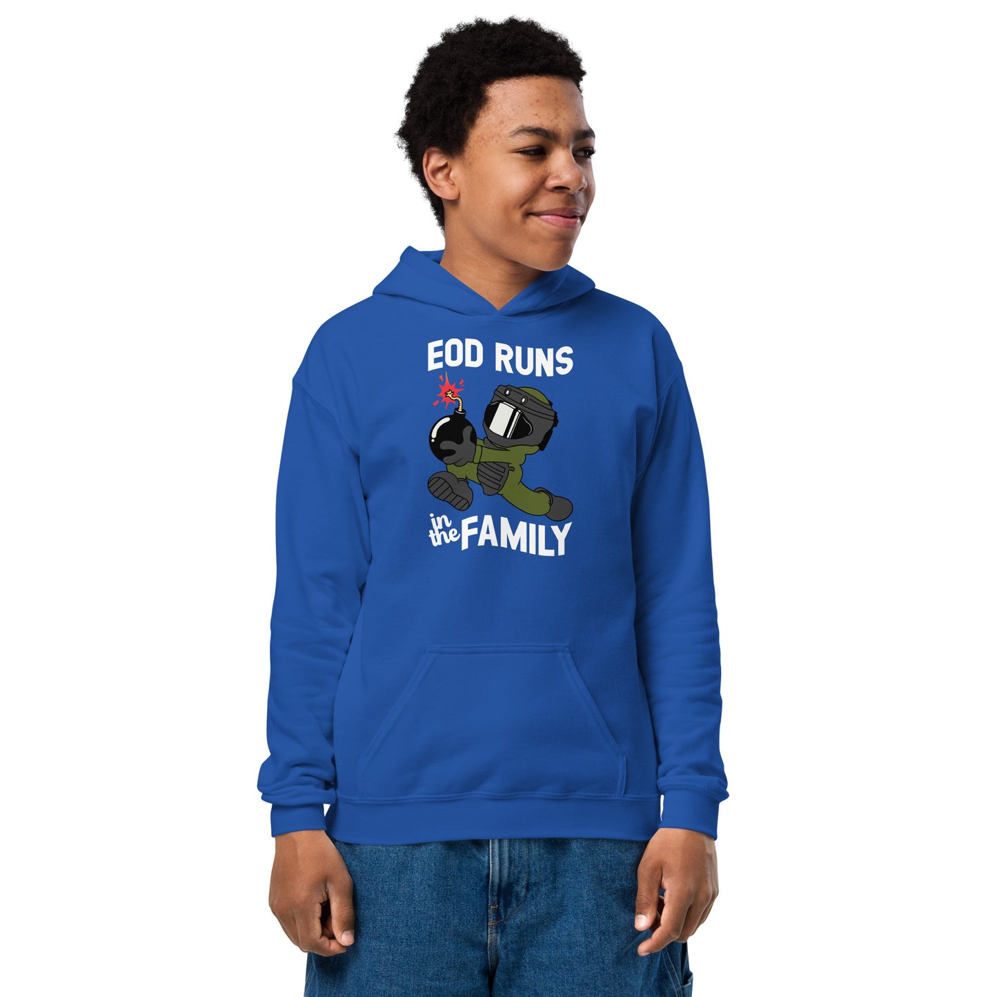 EOD Runs - Youth heavy blend hoodie