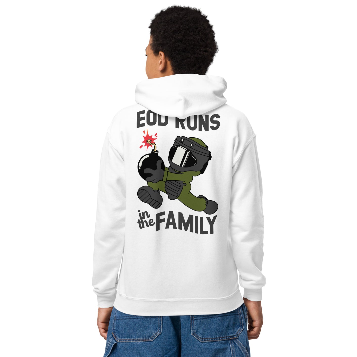 EOD Runs - Youth heavy blend hoodie