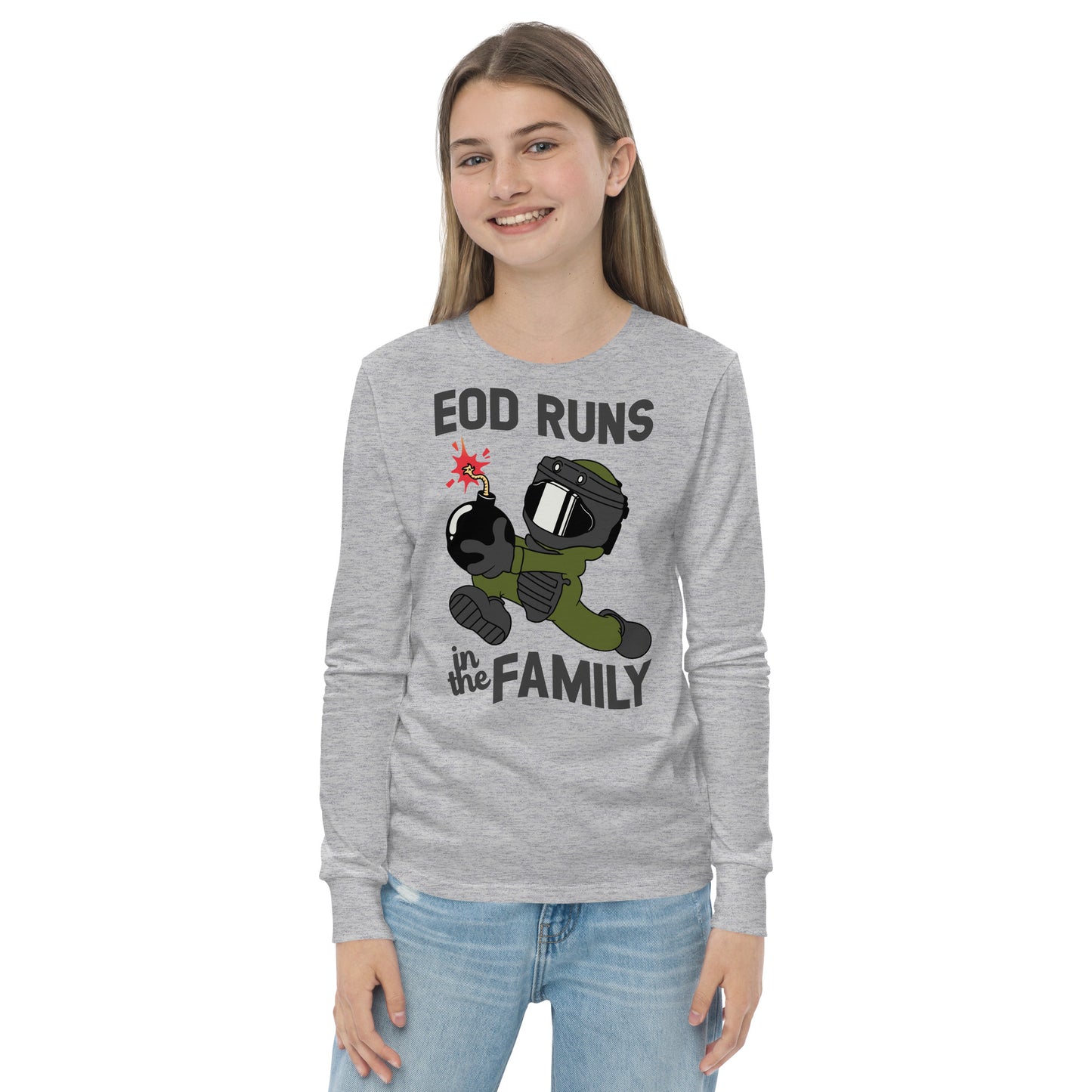 EOD Runs - Youth long sleeve tee