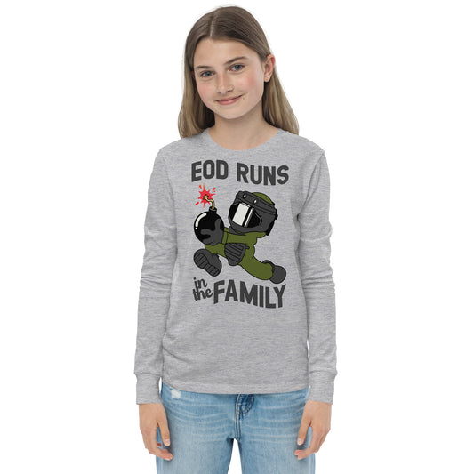 EOD Runs - Youth long sleeve tee