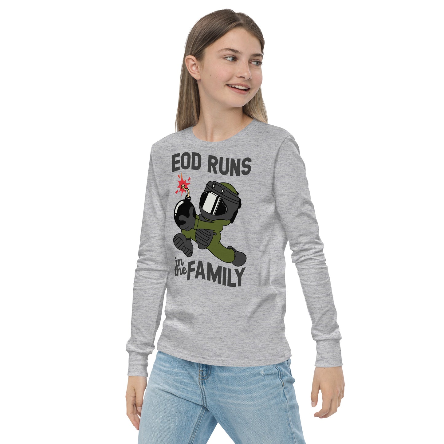 EOD Runs - Youth long sleeve tee