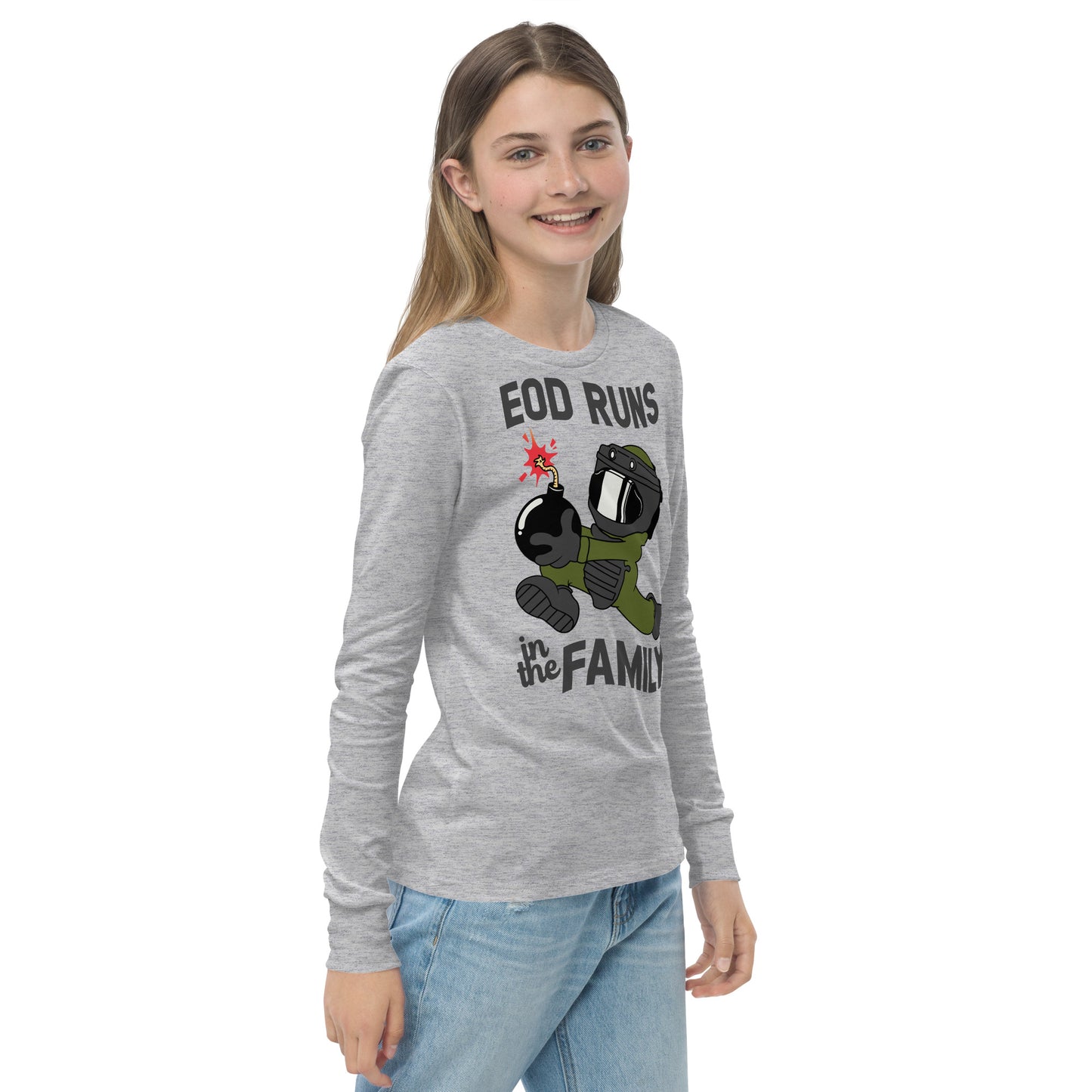 EOD Runs - Youth long sleeve tee