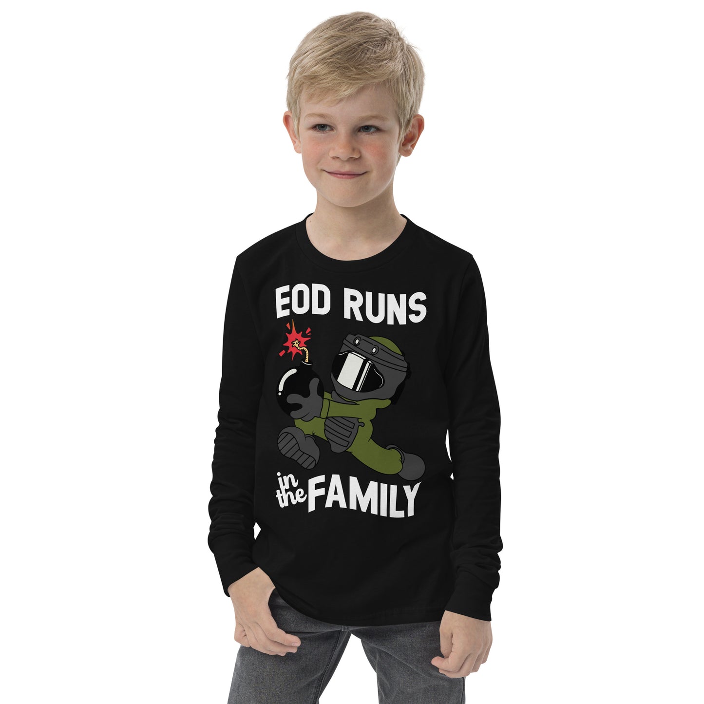 EOD Runs - Youth long sleeve tee