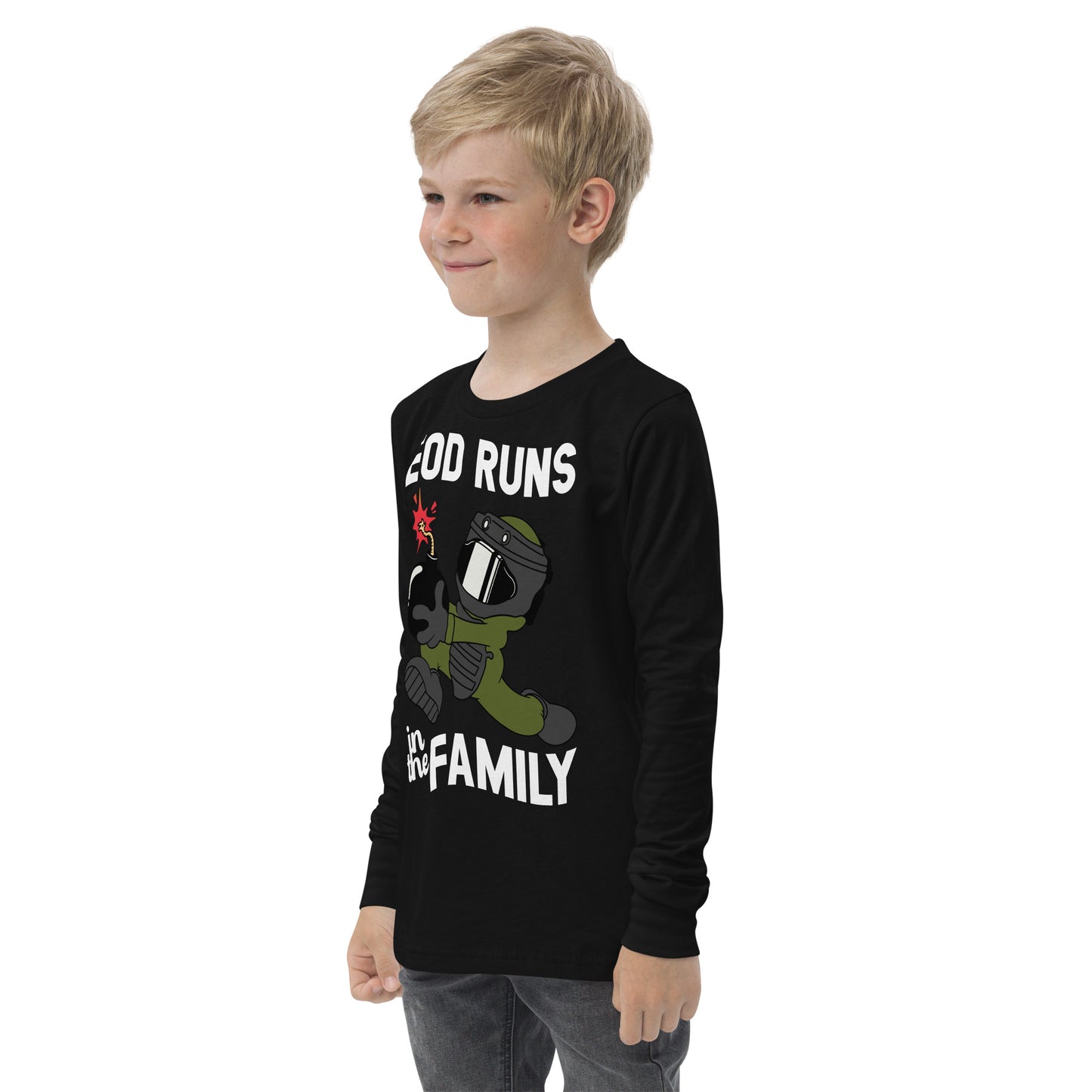 EOD Runs - Youth long sleeve tee