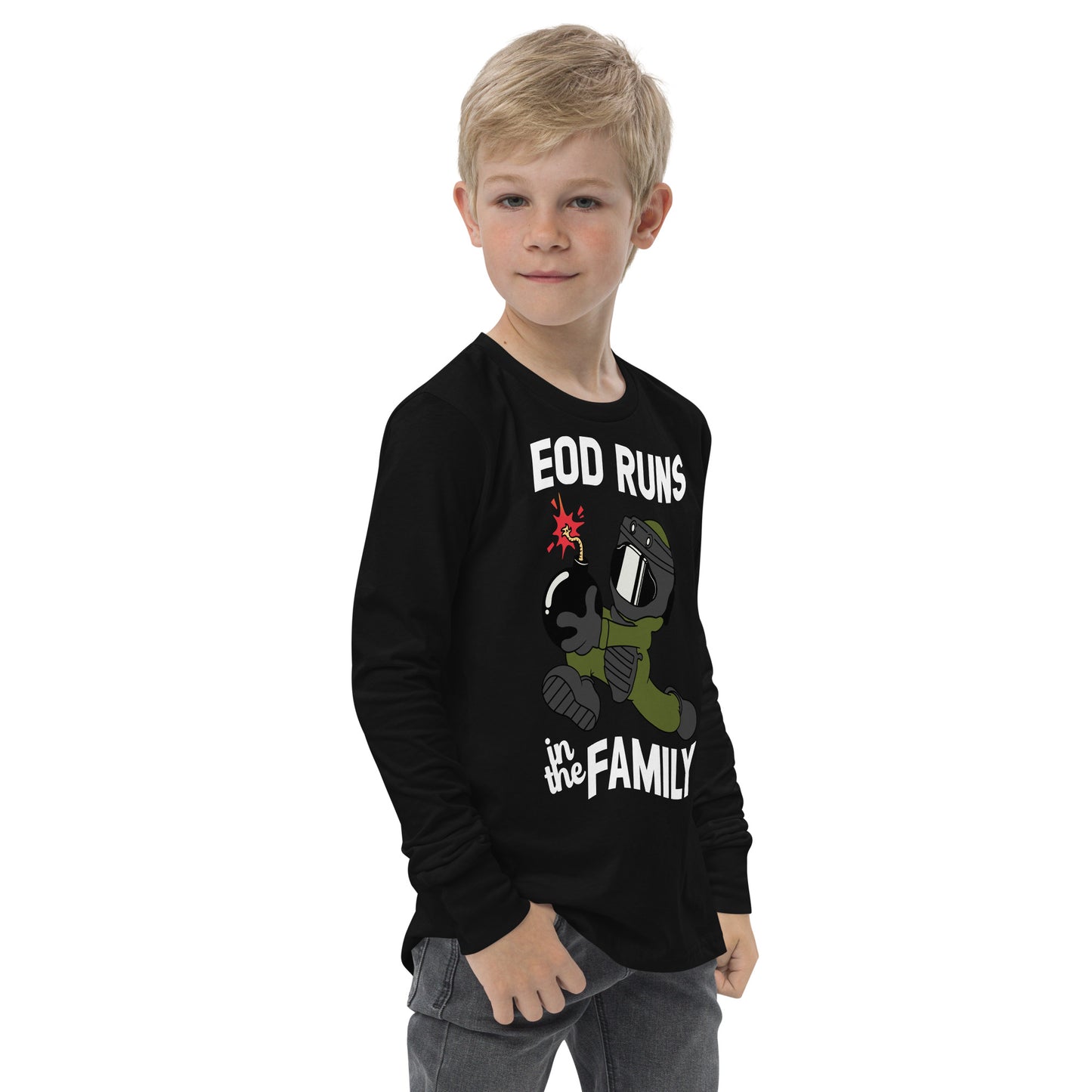 EOD Runs - Youth long sleeve tee