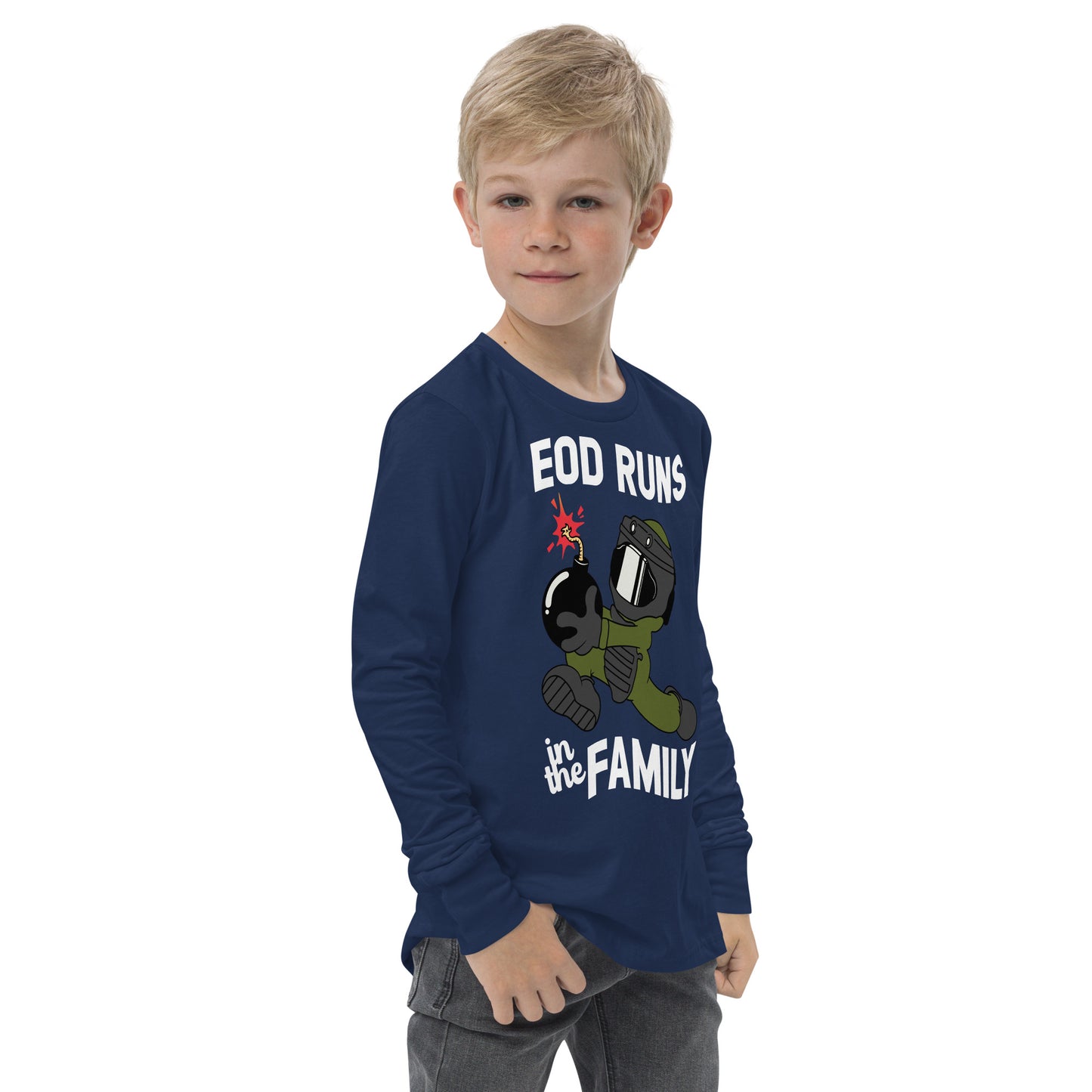 EOD Runs - Youth long sleeve tee