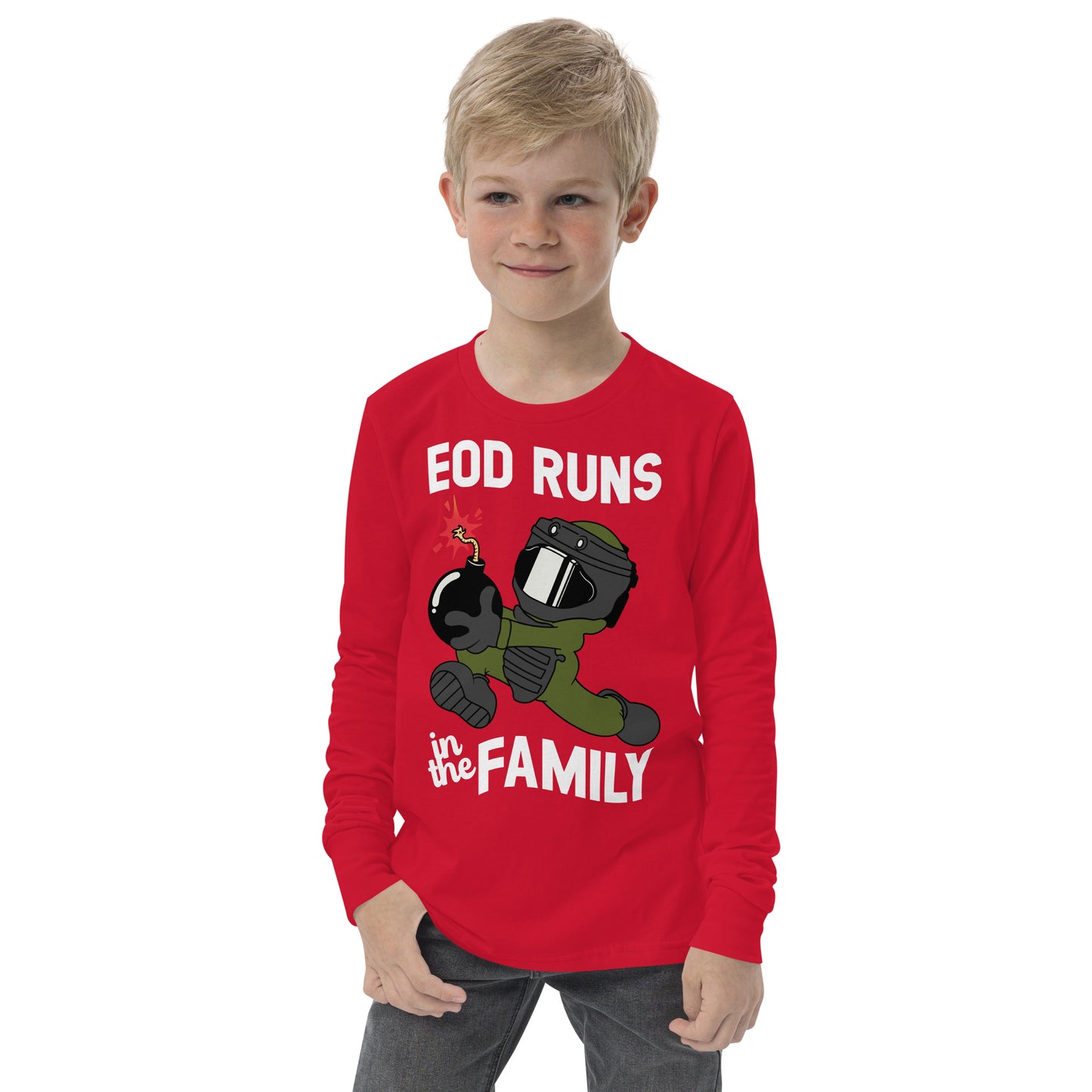 EOD Runs - Youth long sleeve tee