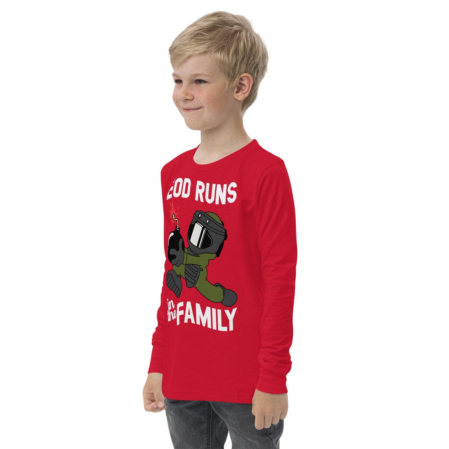 EOD Runs - Youth long sleeve tee