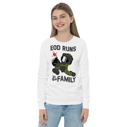 EOD Runs - Youth long sleeve tee