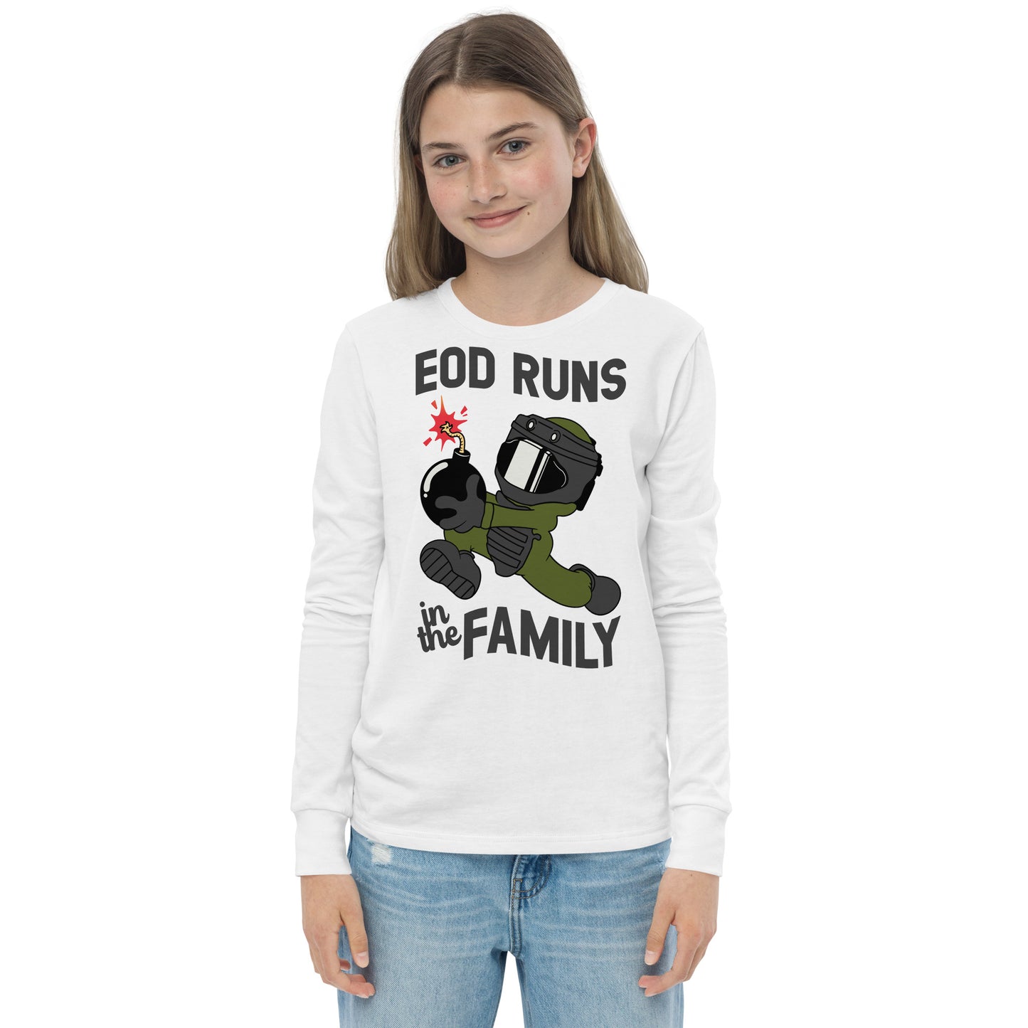 EOD Runs - Youth long sleeve tee