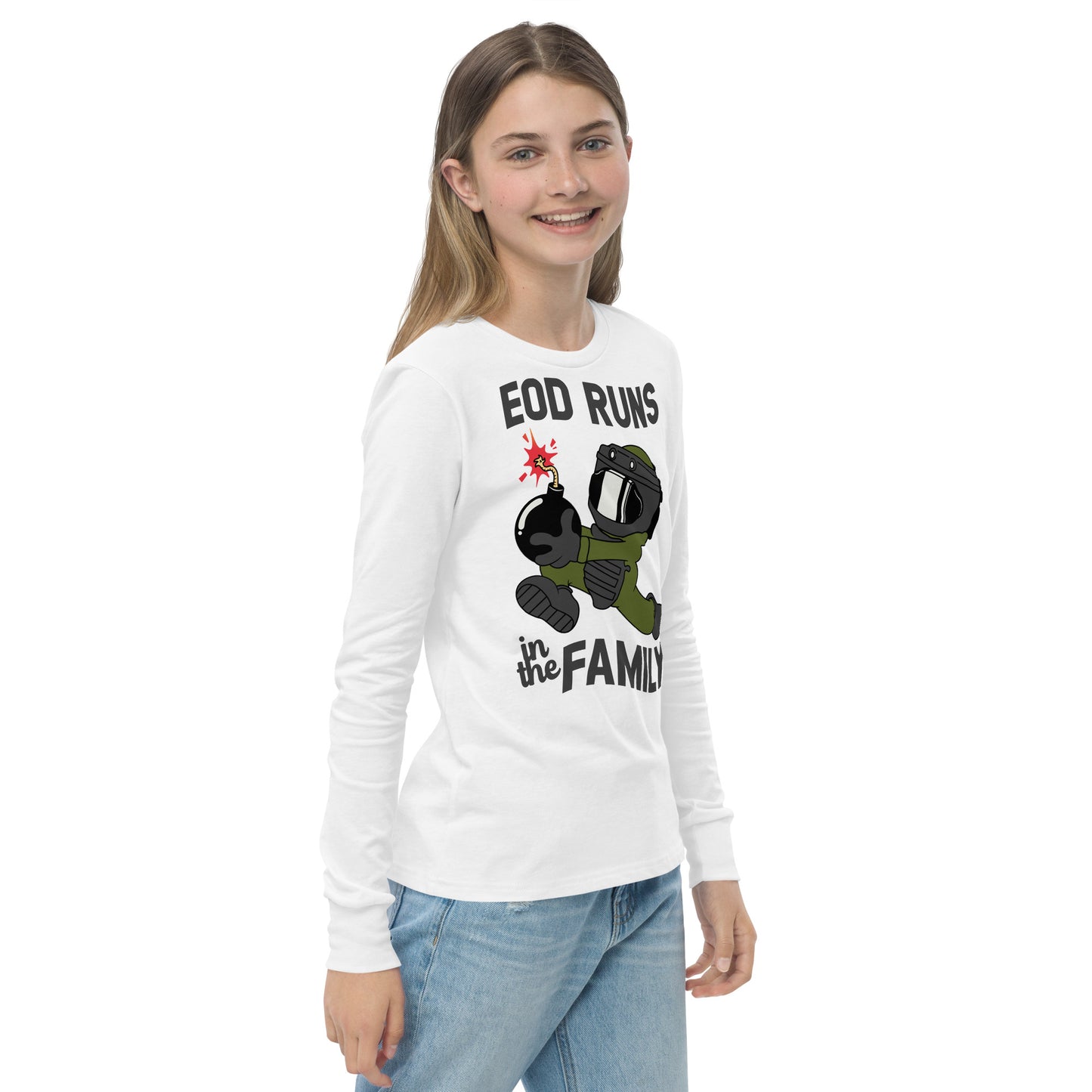 EOD Runs - Youth long sleeve tee